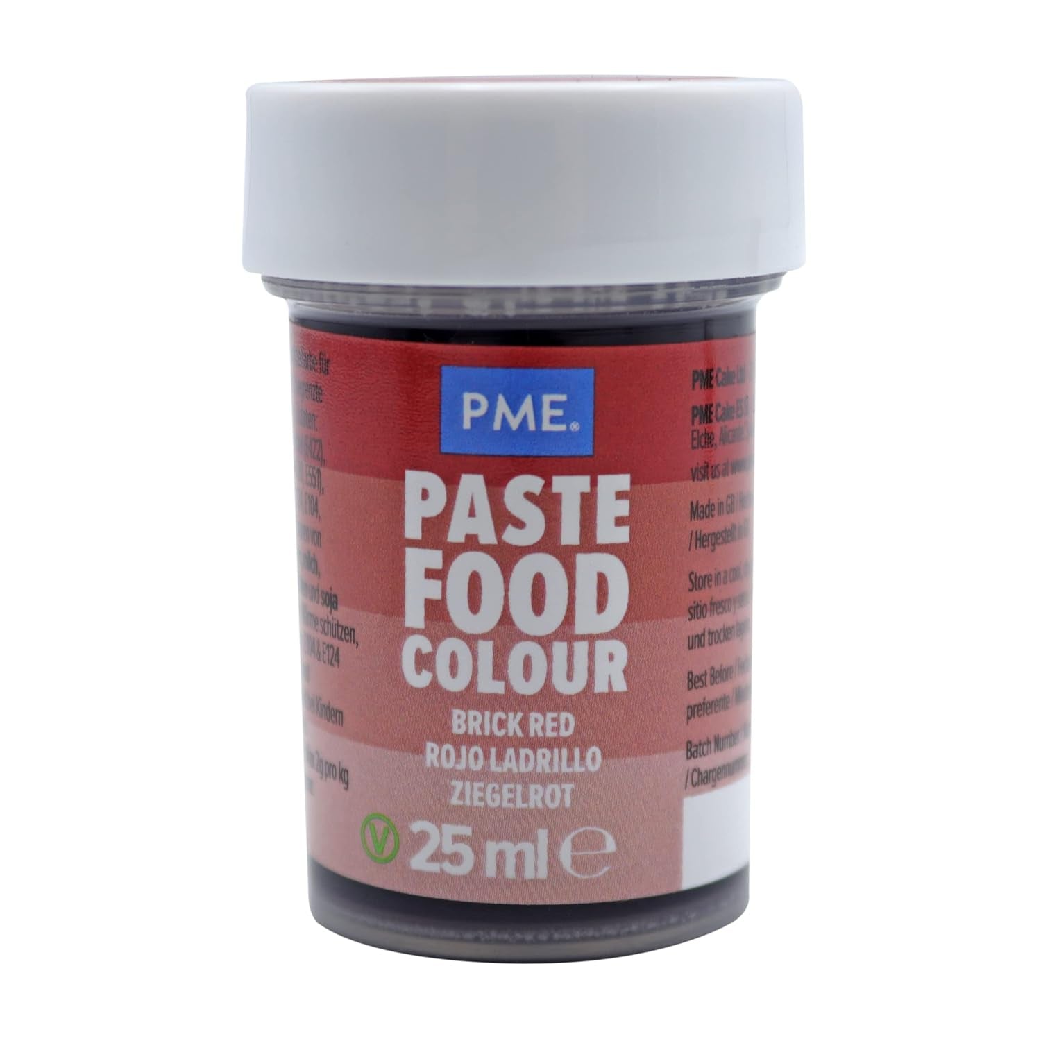 Pâte colorante pâtisserie - Rouge brique (25g)