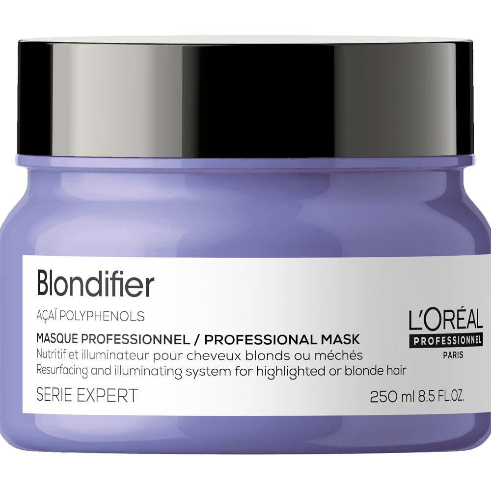 L'Oréal Professionnel | Masque nourrissant pour cheveux blonds et décolorés, extrait de fruit d'Açaï, Série Expert, masque blond Naty Shop masque capillaire