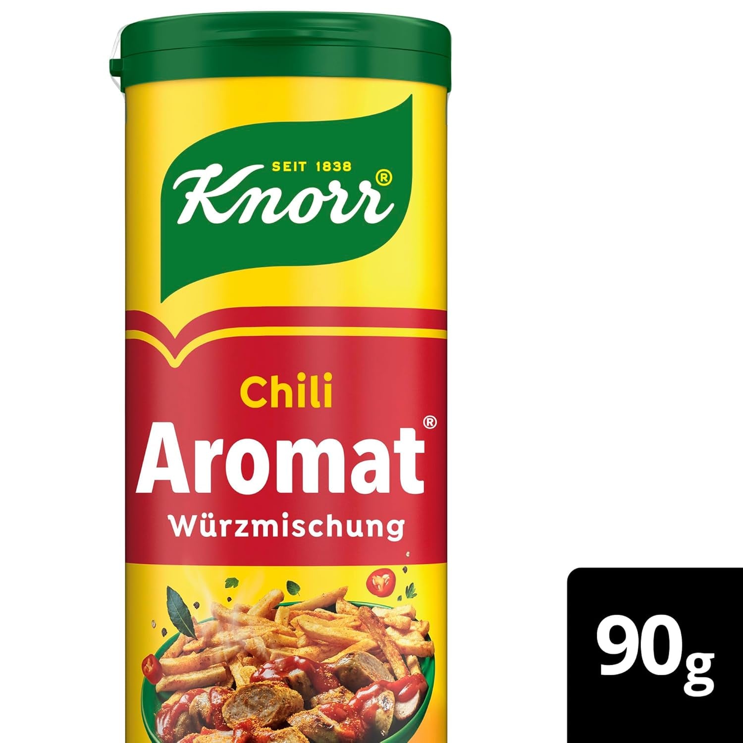 Knorr Würzmischung Chili Aromatisé pour des plats rapides pour assaisonner et assaisonner les pommes de terre, les pâtes, les légumes et plus encore 90 g