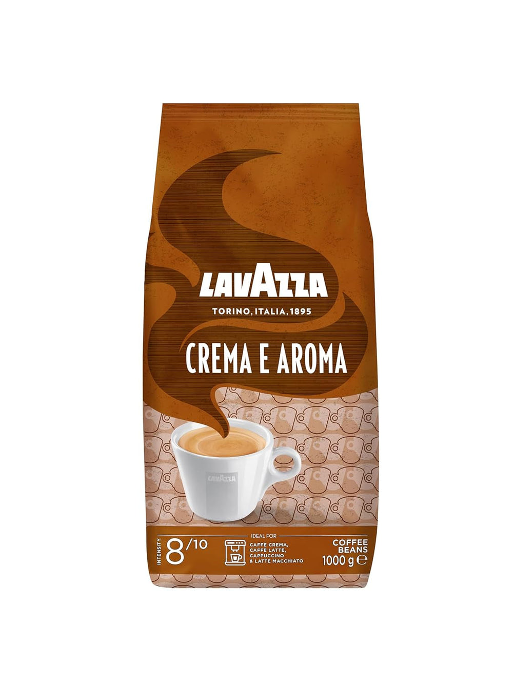 Café en grains Lavazza, Crema E Aroma, Arabica et Robusta, idéal pour machines à expresso Cafea Naty Shop 1 Kg Crema E Aroma