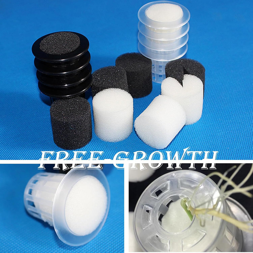 50 pièces 32*30mm éponges hydroponiques propagation de la laine de roche système hydroponique bloc d'éponge de propagation éponges de semis système hydroponique de serre pour la culture de semis de légumes et de fleurs