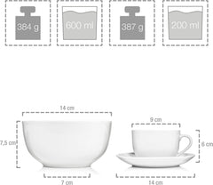 Service de table SÄNGER New Port, 36 pièces, pour 6 personnes | LA COLLECTION PREMIUM