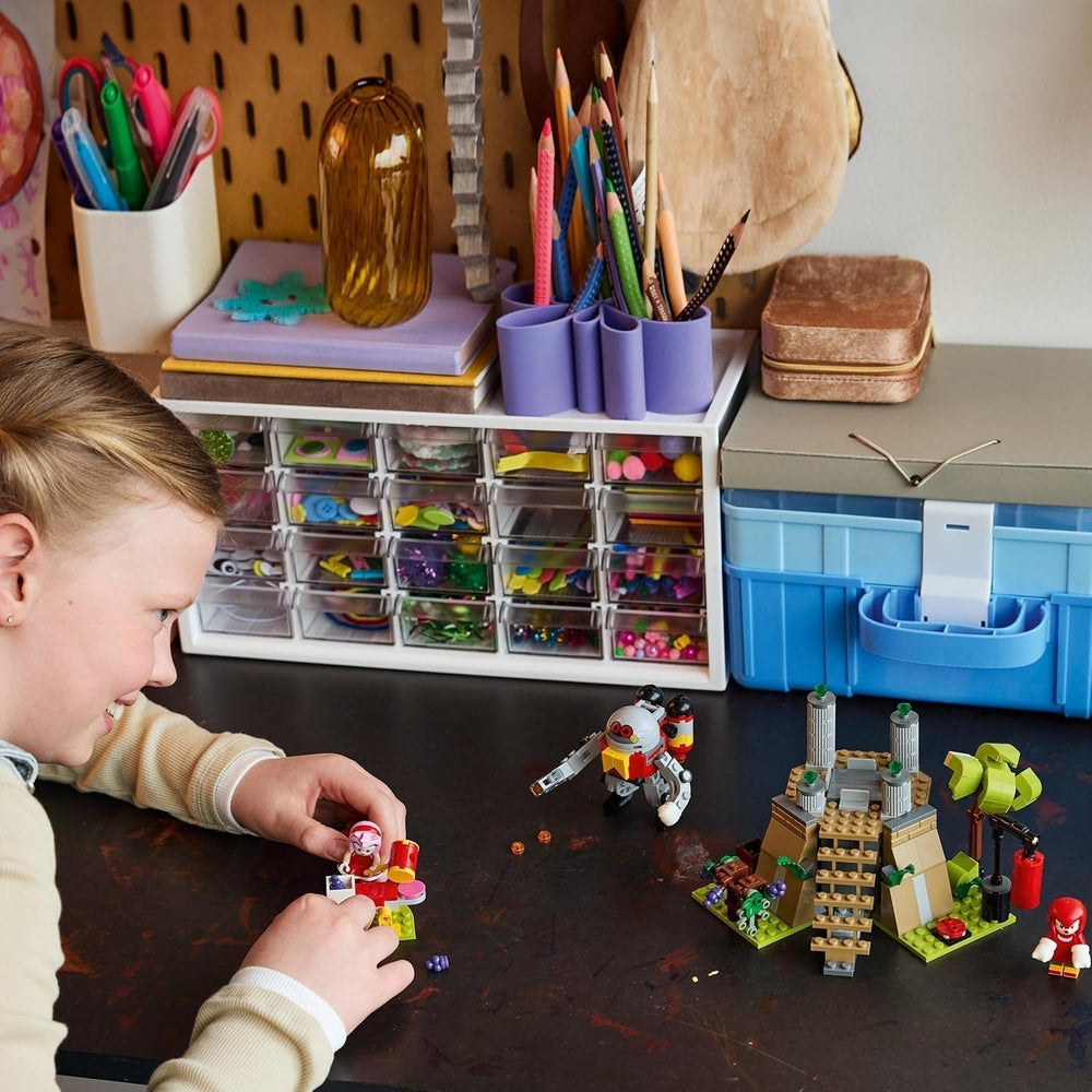 LEGO Sonic le Hérisson Knuckles et le sanctuaire du Maître Émeraude Jouet à collectionner Cadeau de joueur Ensemble de construction d'aventure pour garçons et filles de 8 ans 76998 Jeux de construction Besuche den LEGO-Store