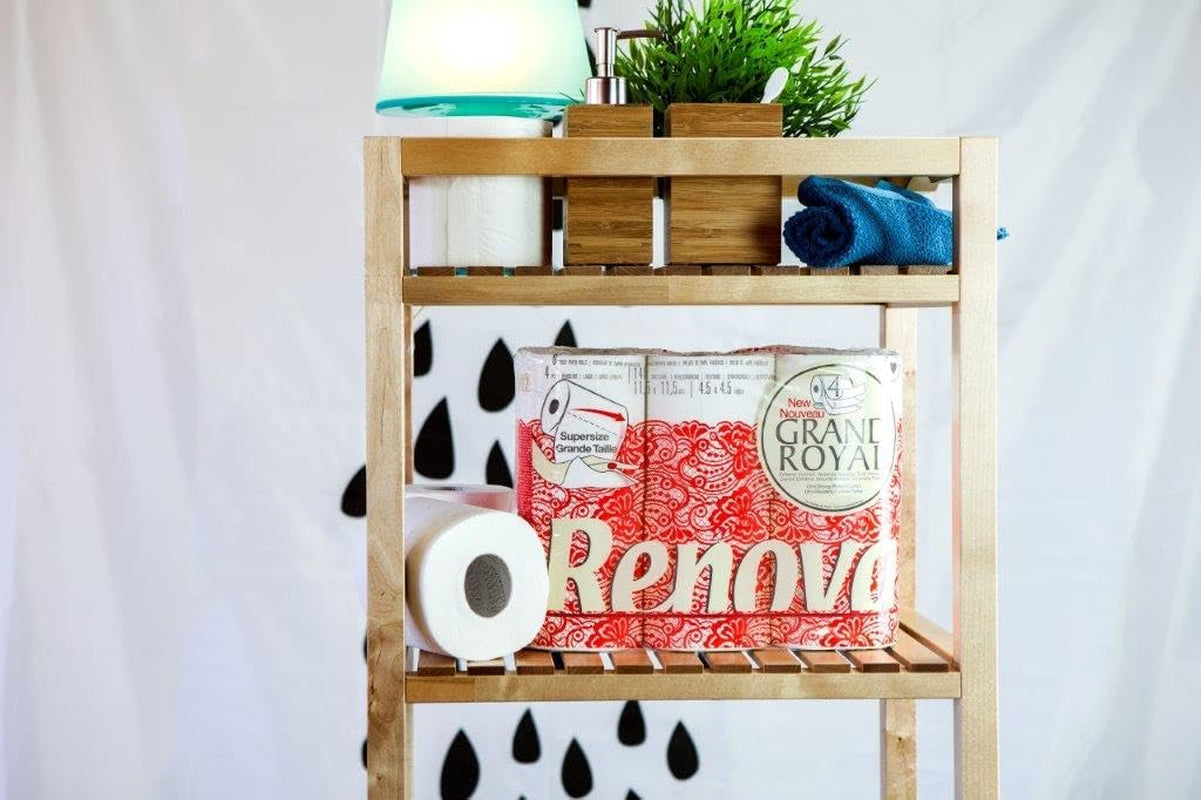 Papier toilette Renova Grand Royal, 18 rouleaux Premium XXL, 4 couches, doux et résistant