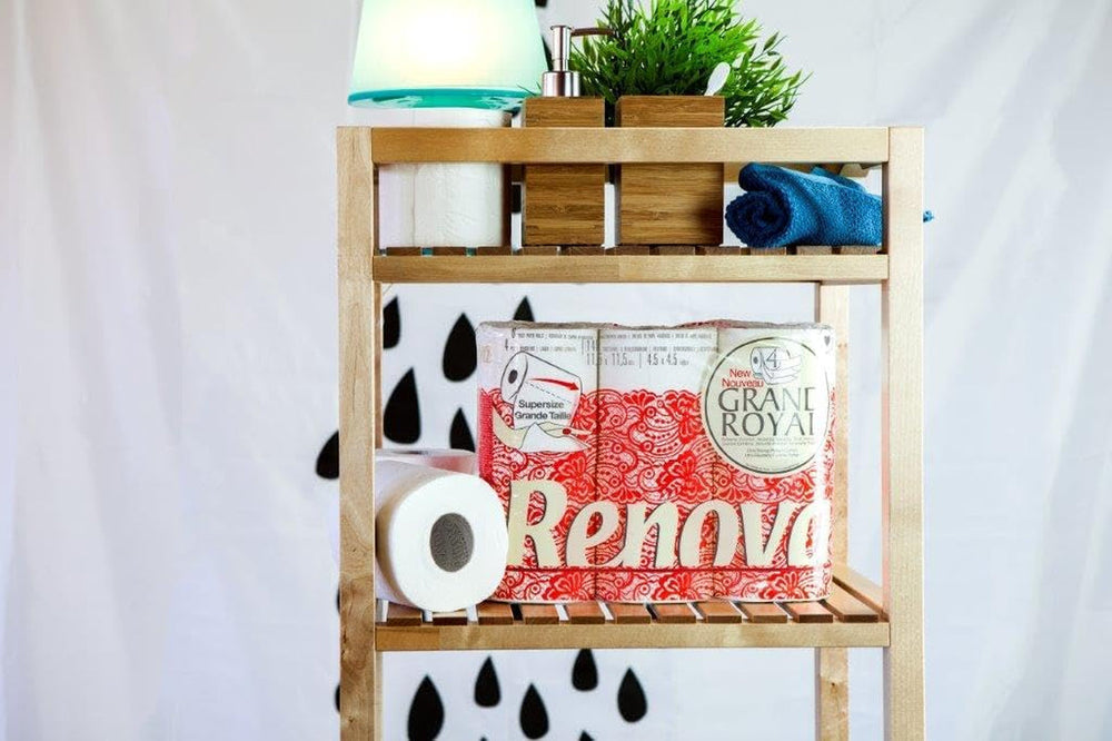 Papier toilette Renova Grand Royal, 18 rouleaux Premium XXL, 4 couches, doux et résistant