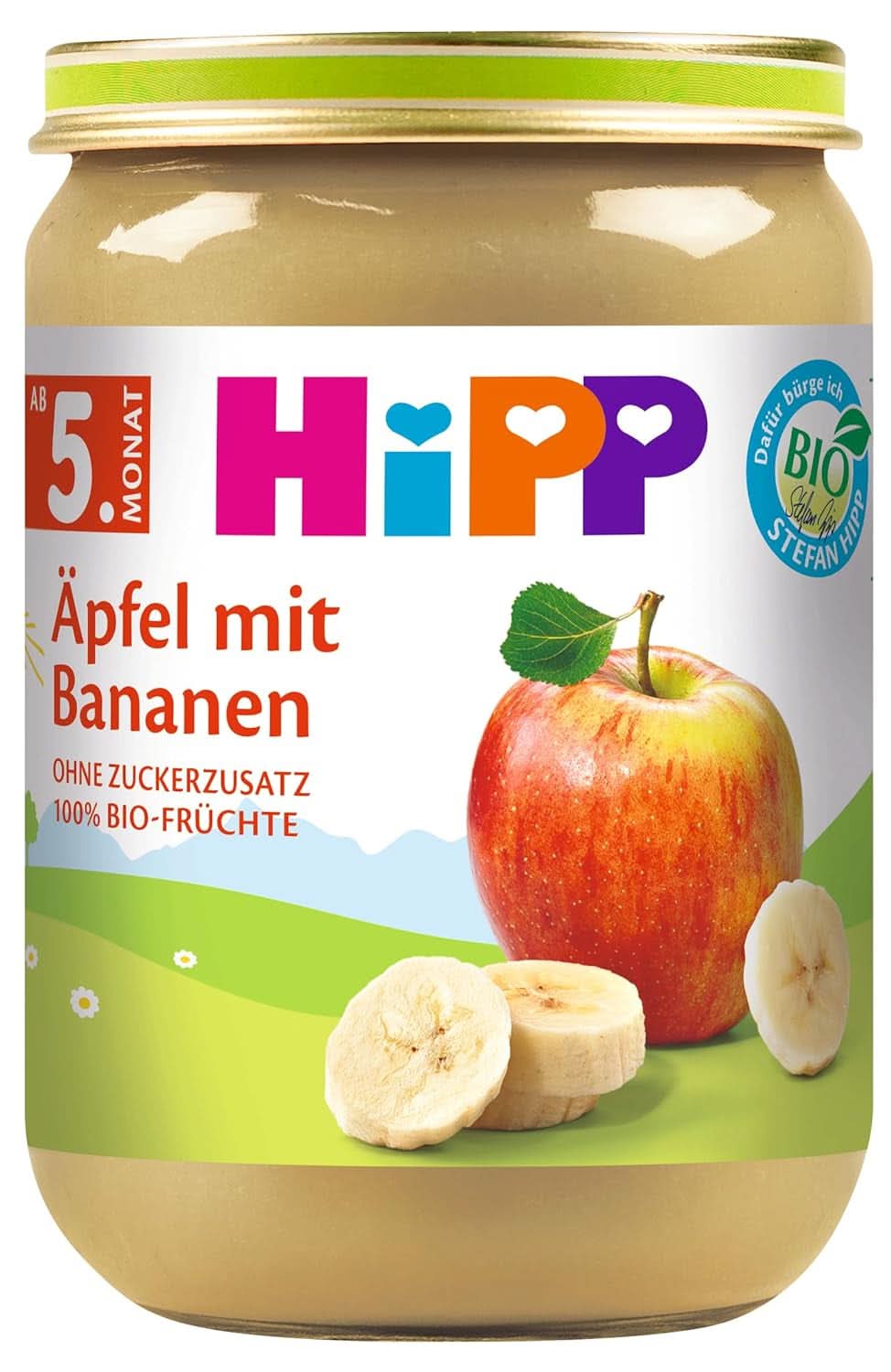 Hipp Pour les Petits Gourmets, Nectarines aux pommes et mangues, sans sucre ajouté, 6 X 190 grammes Mère et Enfant Naty Shop 6 x 190 grammes Multifruct