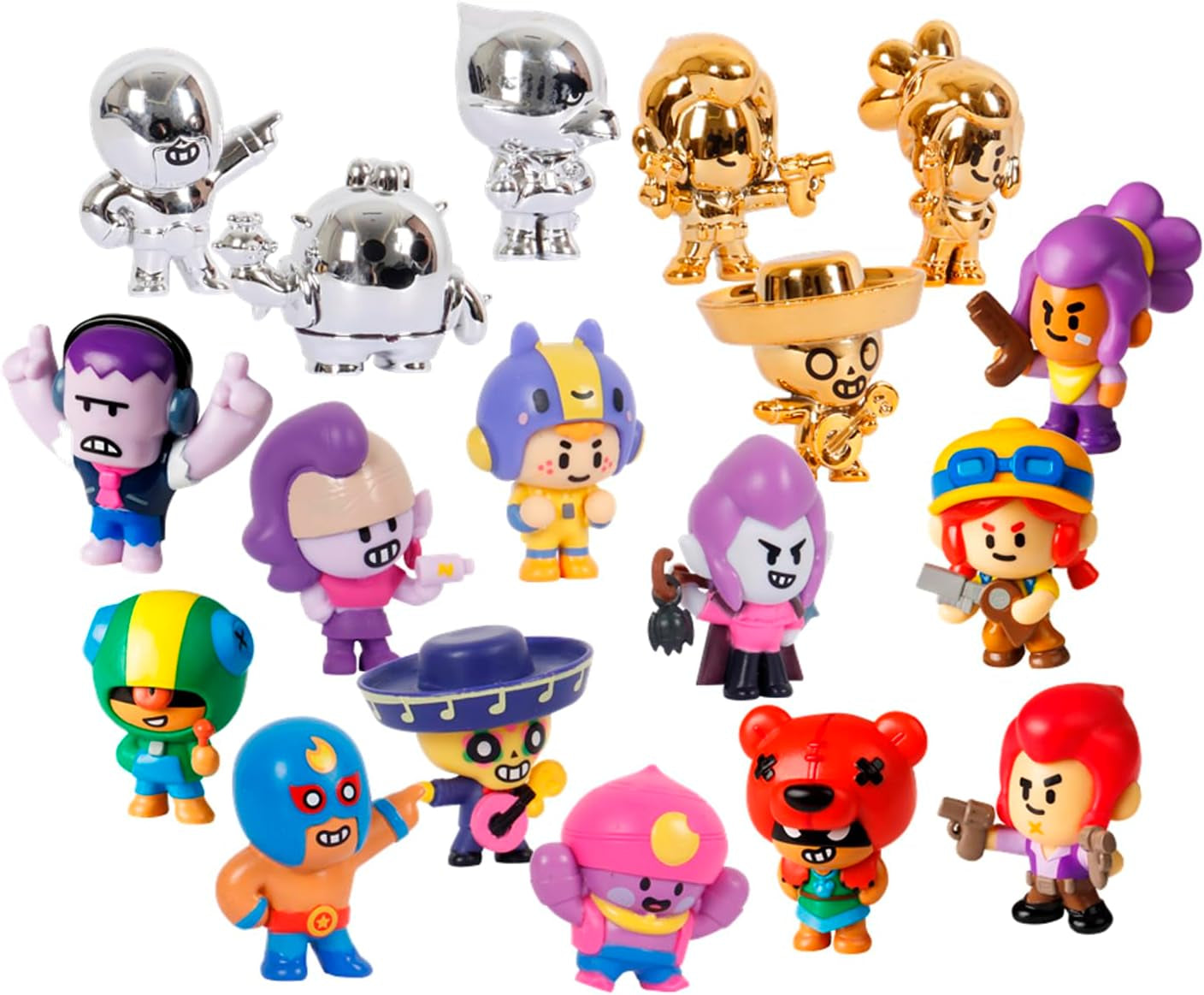 Bizak Brawl Stars 64112017-1 Figurine 1 pièce 4 cm dans une boîte surprise Jeu de combat multijoueur à partir de 3 ans Figurines Naty Shop