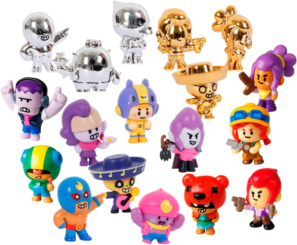 Bizak Brawl Stars 64112017-1 Figurine 1 pièce 4 cm dans une boîte surprise Jeu de combat multijoueur à partir de 3 ans Figurines Naty Shop