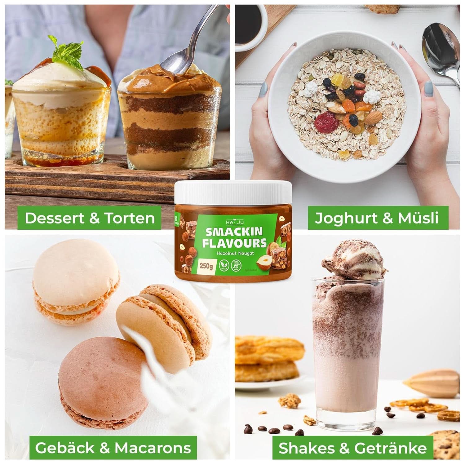 Poudre aromatisée au pain d'épices He-Ju Noisette, 250 grammes Naty Shop Flavors