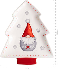 MÄSER 931974 Série Aurela Weihnachtsteller 3er Set, 3 Weihnachtsgeschirr Teller als Plätzchenteller, Stollenplatte, Gebäckteller, Keksteller, Weihnachtsservice Geschirrset Weihnachten, Steingut