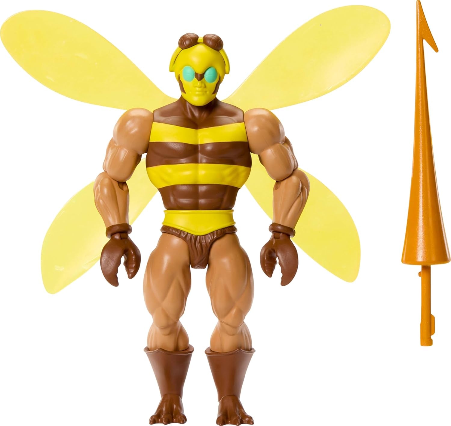 Figurine d'action Masters of the Universe Origins Buzz-Off de la Cartoon Collection, environ 14 cm de haut, de la télévision des années 1980, Bee Leader avec des ailes et des lunettes avec javelot, JBM88 Figurines Naty Shop Titre par défaut