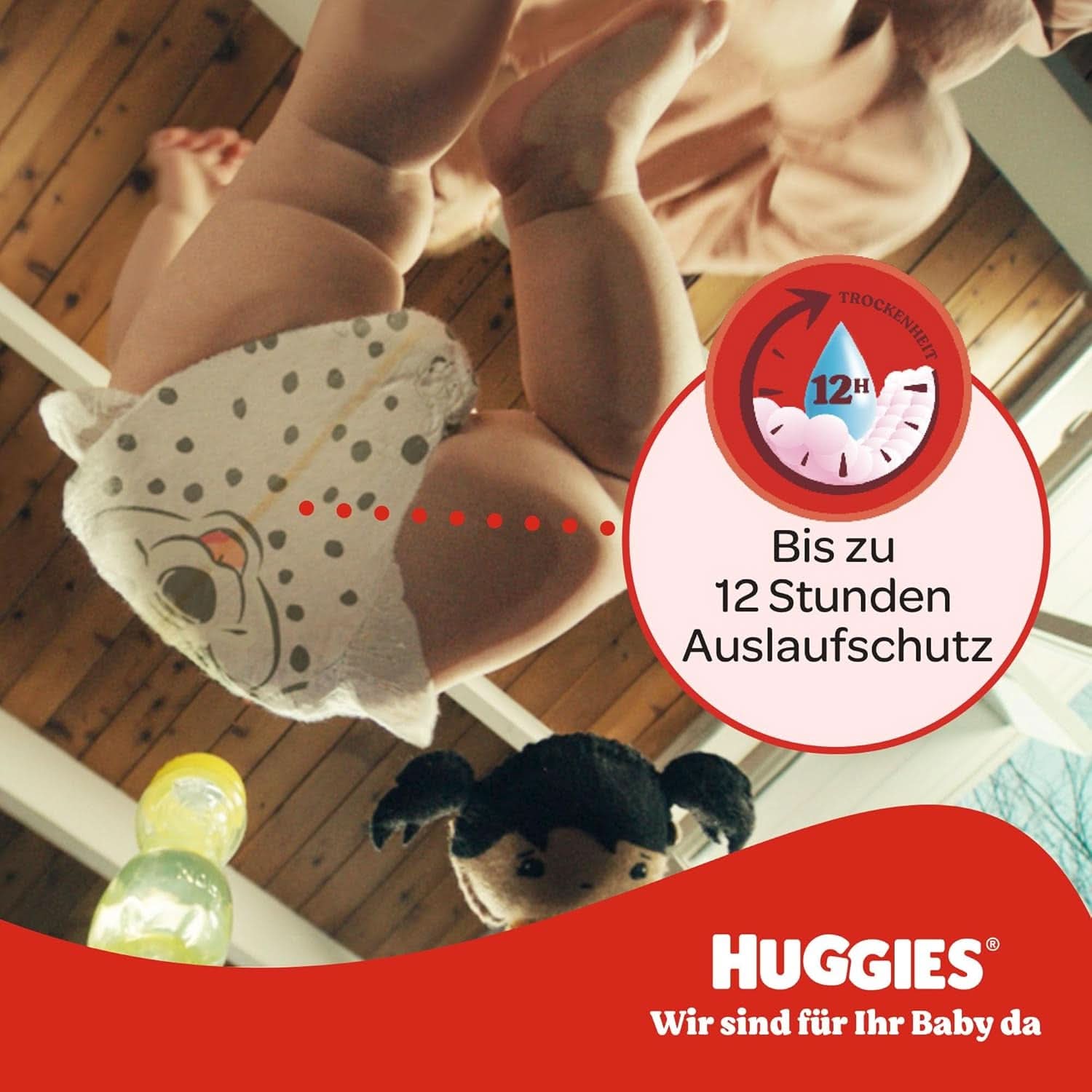 Couches Bébé Huggies Ultra Confort Disney Taille 4 Boîte Mensuelle 150 Pièces (3 x 50) Mère et Bébé Naty Shop