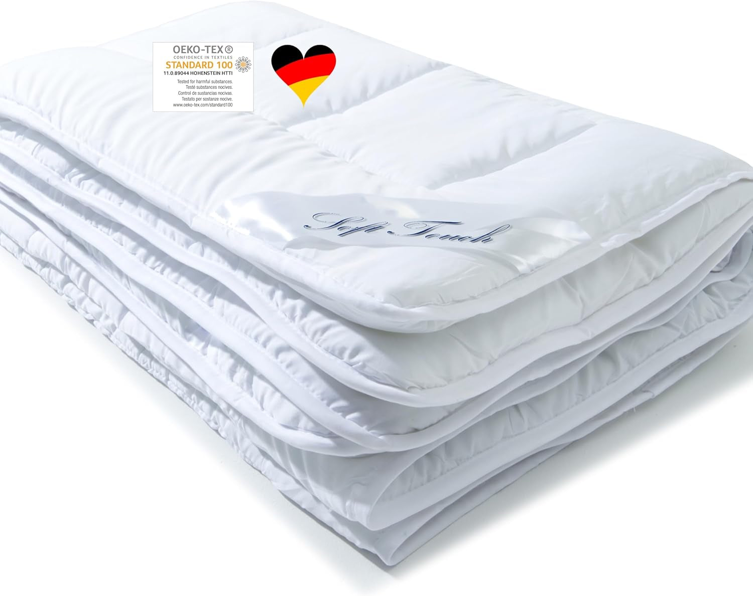 Aqua-Textil Couette 4 saisons 135X200Cm Couvertures nouées ensemble Hiver 800G Eté 600G Climatisation Couettes et couettes Oeko-Tex Naty Shop 135 X 200 Cm Microfibre légère d'été