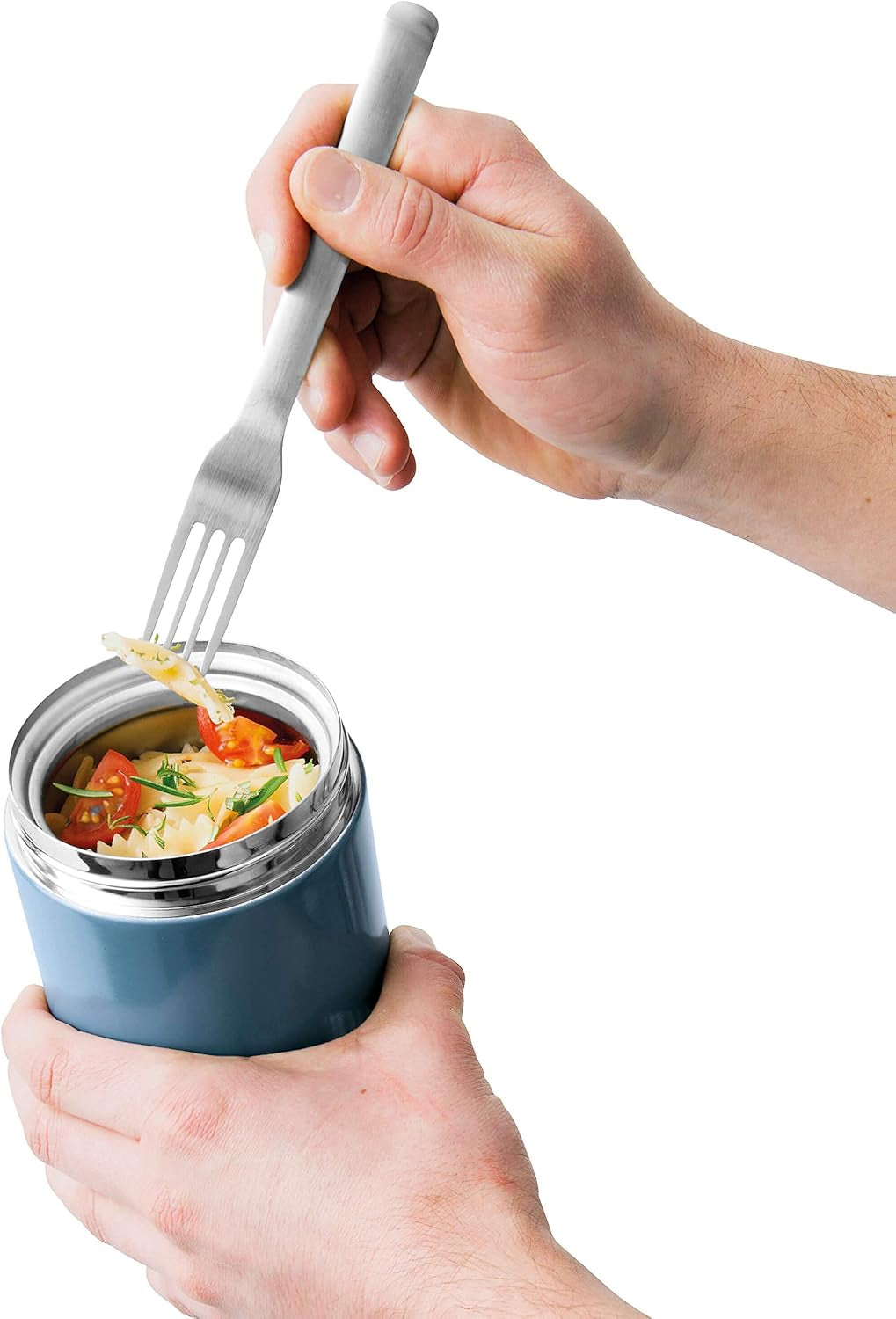 Récipient alimentaire isotherme BergHoff 0,75 l (récipient thermique, garde les aliments + boissons chauds ou froids jusqu'à 6 heures, en acier inoxydable, récipient de conservation de la chaleur, passe au lave-vaisselle) 3950134 Boîtes de conservation alimentaire Naty Shop