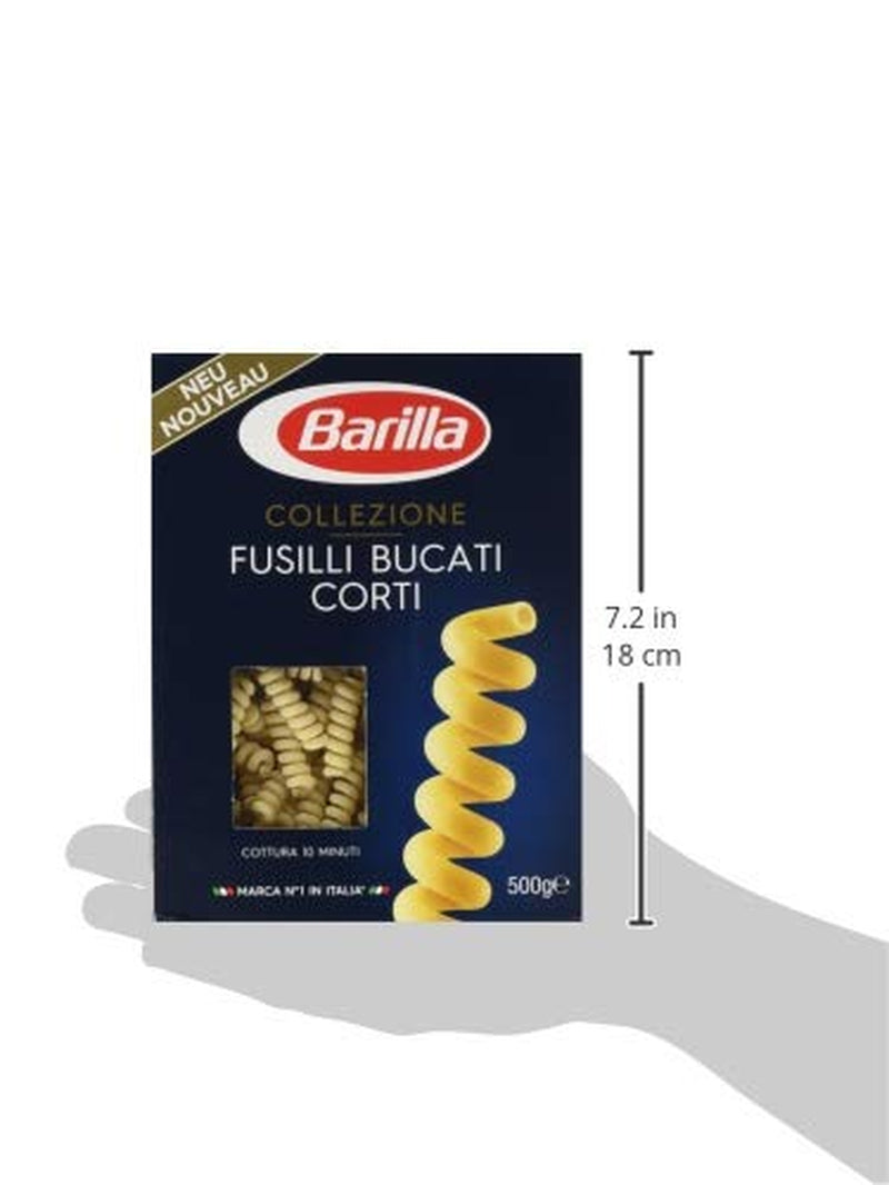 Pasta Barilla Collezione Fusilli Morceaux Courts, (1 x 500 g)