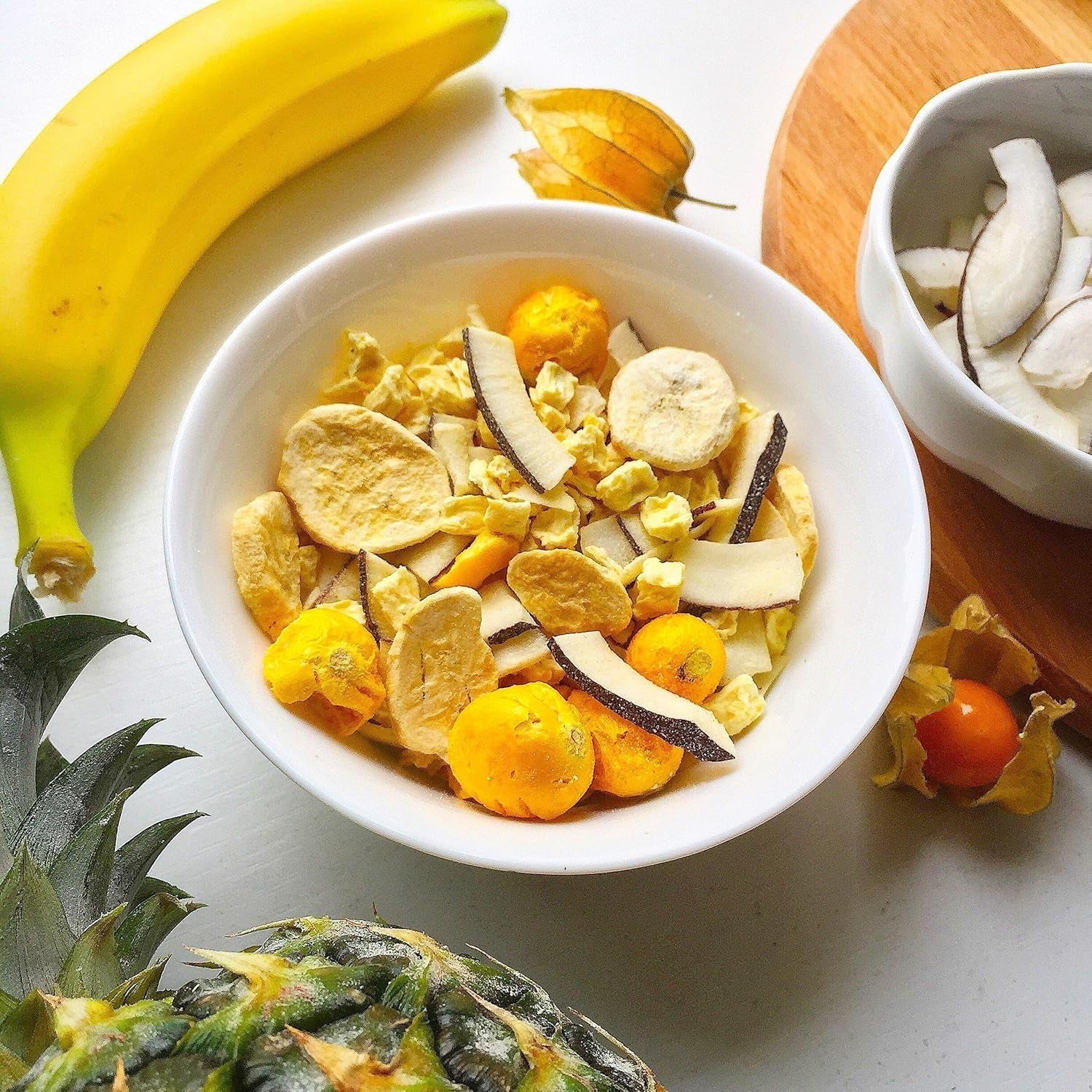 myfruits chips de banane (tranches de banane), lyophilisées, 100g, sans additifs, 100% bananes, fruits lyophilisés sans sucre ajouté Produits déshydratés Naty Shop