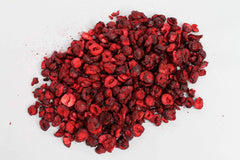 Cerises lyophilisées 100g - Cerises amères lyophilisées - Fruits secs lyophilisés - Cerises amères séchées tranchées - Parfait pour la pâtisserie, la décoration, le muesli et les desserts Produits déshydratés Naty Shop