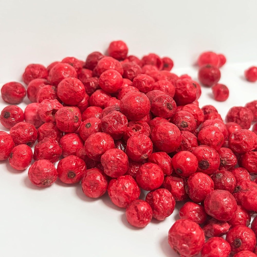 Groseilles entières lyophilisées 100g - Fruits lyophilisés - Fruits secs lyophilisés - Groseilles pour pâtisserie, décoration gâteaux, snacks, muesli, desserts Produits déshydratés Naty Shop