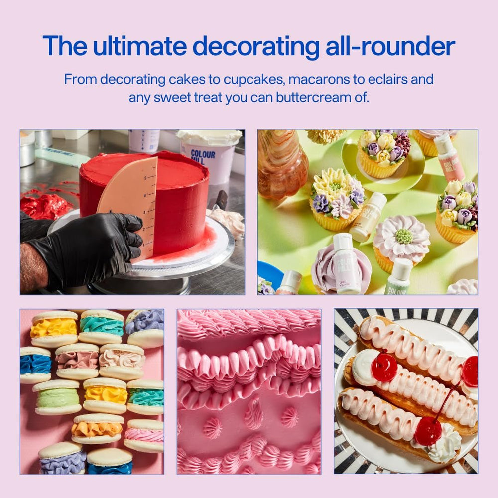 Color Mill Crème au beurre blanche Gloss Frost, Crème au beurre blanche style meringue suisse, Vanille crémeuse, Parfaite pour le glaçage, le pipetage et le remplissage - 1 L Naty Shop Pâte à sucre