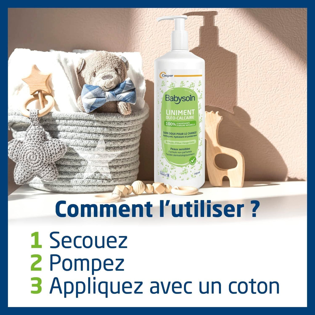 Cooper liniment, ulei de calciu, îngrijirea copilului, 750 ml Copii - Baie si Skincare Naty Shop