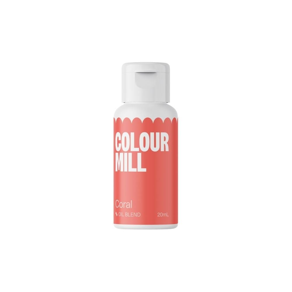 Colorant alimentaire à base d'huile Oil Blend, 20 ml Naty Shop Corail 20 Ml