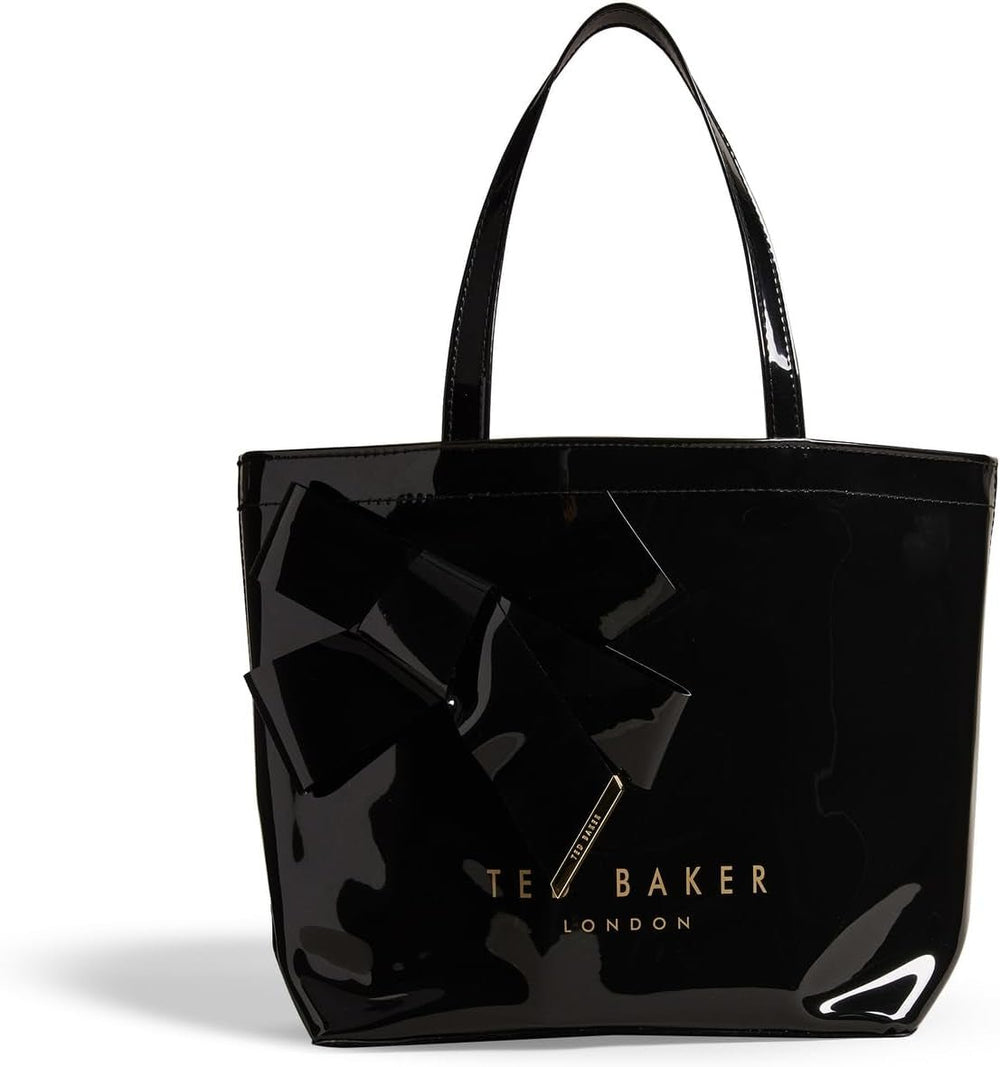 Ted Baker Nikicon Sacs à main en vinyle avec nœud Femme Naty Shop Noir