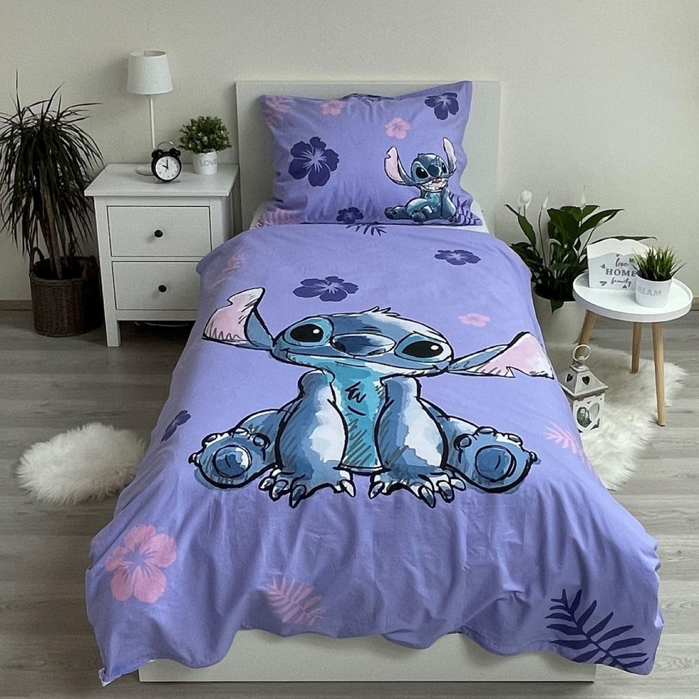 Linge de lit enfant 2 pièces Lilo et Stitch, 100% coton Linge de lit - enfant Naty Shop