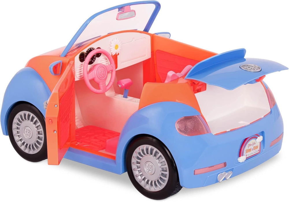 Glitter Girls - Fifer & GG Cabrio - 36 cm Puppe & Fahrzeug-Paket - Orangefarbener Oldtimer - 3 ans +