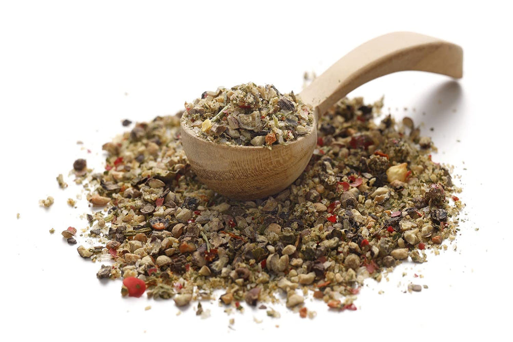 Ankerkraut Steakpfeffer Hamburg, Pfefferkörner Hausmischung, grober Steakhouse-Pfeffer, frische Note, Universal Allrounder, Lecker Kochen mit Qualität, 80 g dans Korkenglas