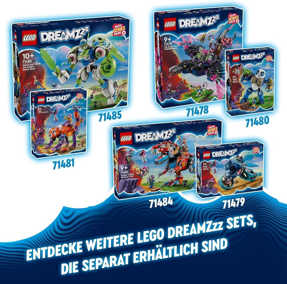 LEGO Dreamzzz 2-en-1 Coopers Dino-Mech C-Rex Jouet Ptérodactyle T.Rex Figurine d'action pour garçons et filles Jouet créatif Ensemble d'aventure Cadeau pour enfants de 9 ans 71484 Jeux de construction Beuche den LEGO-Store