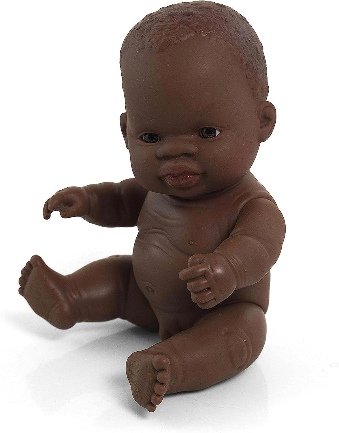 Miniland Babypuppe afrikanischer Younge 21cm-31143, Braun