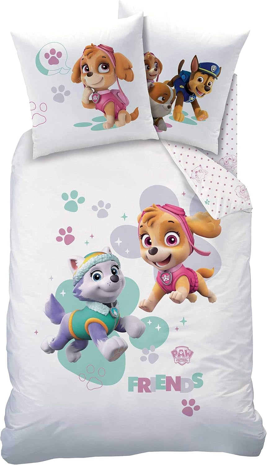 Literie Paw Patrol, 2 pièces, pour fille Literie - enfant Naty Shop
