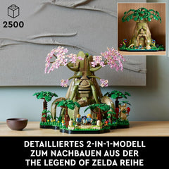LEGO The Legend of Zelda Deku-Baum 2-in-1 - Sammlerstück zum Ausstellen mit Prinzessin Zelda & 3 Link Minifiguren - Bauset für Erwachsene & Geschenkidee für Videospiel-Fans - 77092
