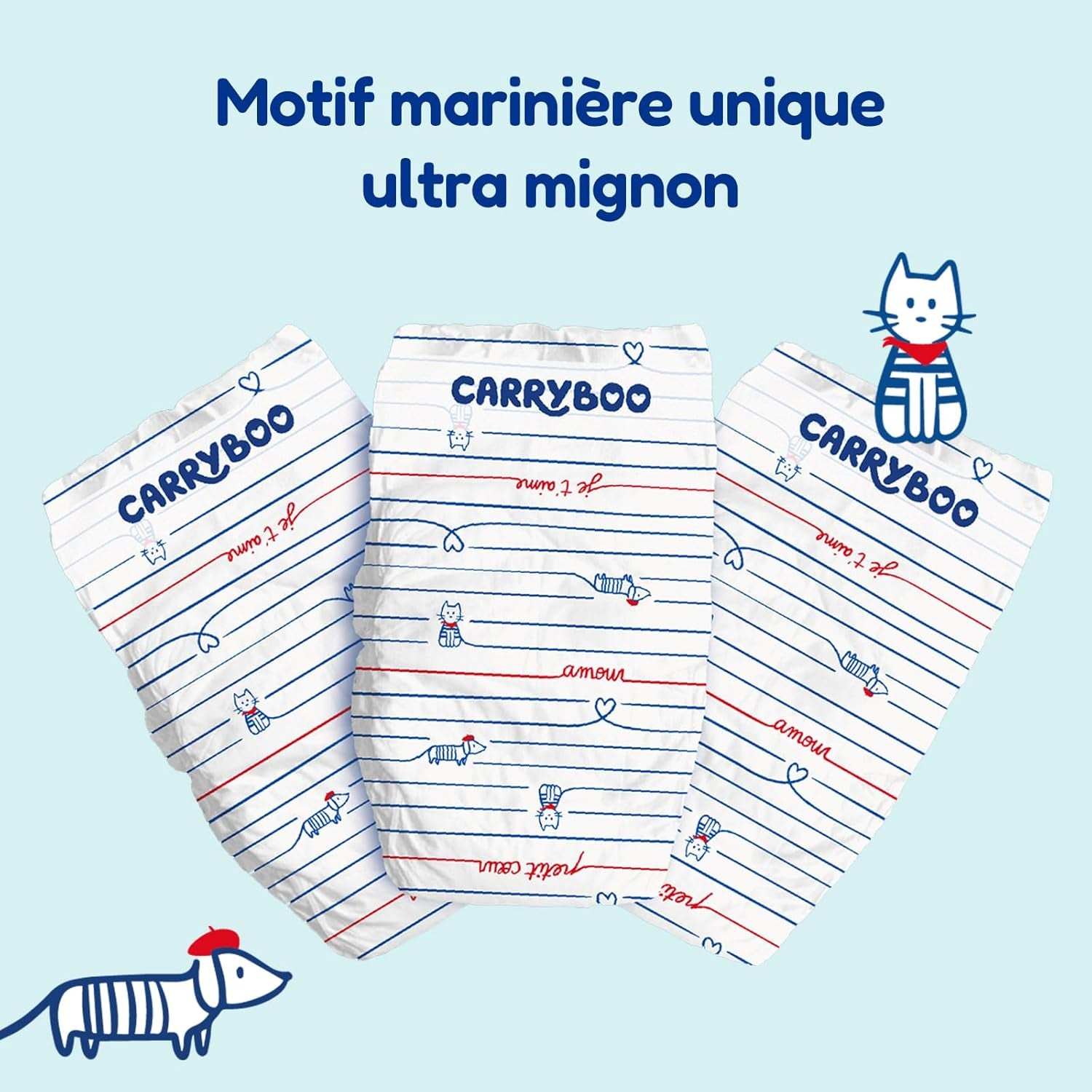 - Couche taille 1 (2-5 kg) – saine et extrêmement absorbante – étanche 12 heures – ohne unerwünschte Substanzen – fabriquée en France – prix abordable – 120 couches jetables