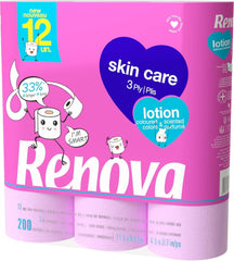 Renova SKINCARE LOTION Papier toilette 12 rouleaux, 12 pièces