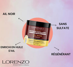 Masque capillaire à l'ail noir (cheveux fragiles) 500 ml Naty Shop masque capillaire