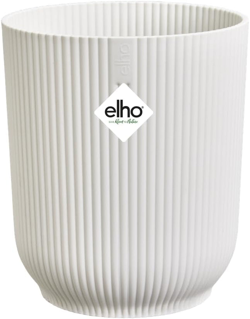 elho Vibes Fold Orchid High 12,5 cm - Pots d'orchidées d'intérieur - Pots de fleurs d'intérieur - Plastique 100% recyclé - Blanc/Blanc soyeux