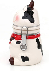 Boîte de rangement en céramique pour vache Dekohelden24, env. 12 x 11 x 20,5 cm, 20 boîtes de conservation alimentaire Naty Shop