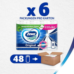 Zewa Wisch&Weg Original Mega Pack, 6 paquets, 48 ​​​​pièces (paquet de 6)