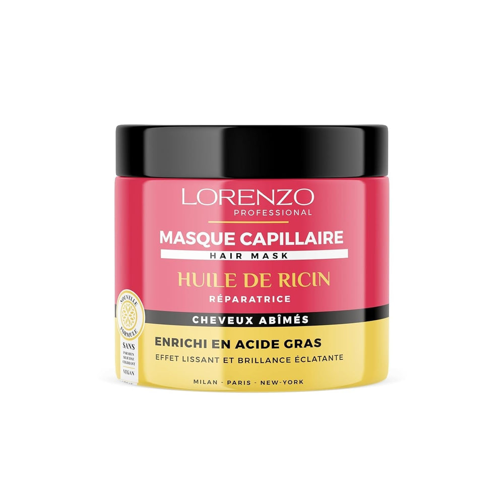 Masque capillaire à l'ail noir (cheveux fragiles) 500 ml Naty Shop Masque capillaire Huile de Ricin
