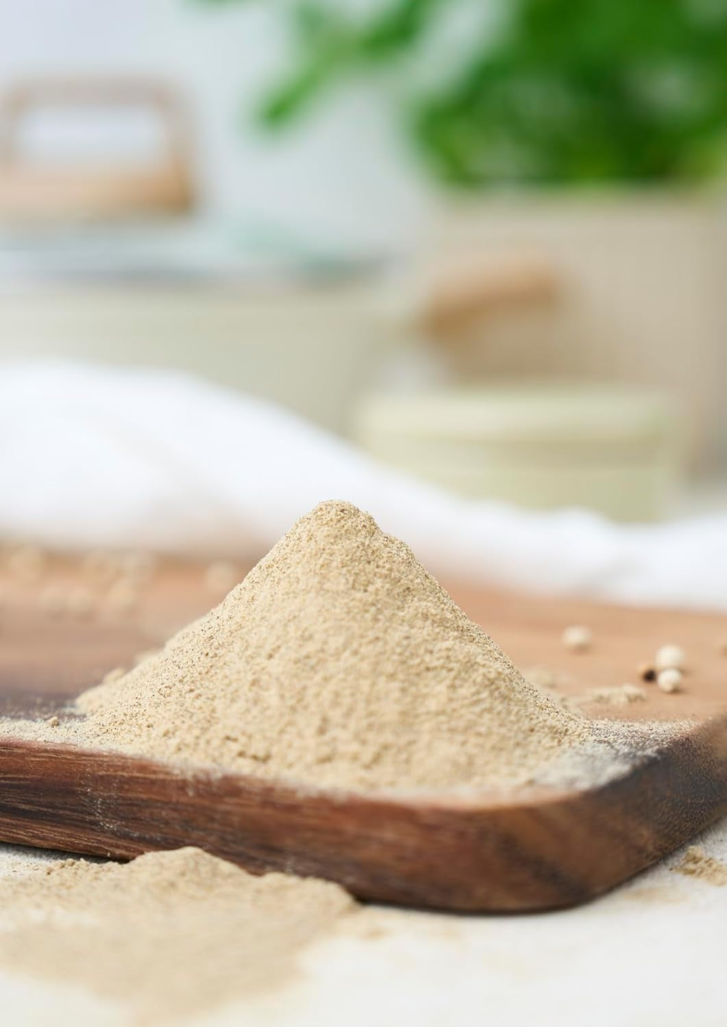 Fuchs Gewürze - Pfeffer weiß gemahlen - Pfeffer aus dem Amazonasgebiet, für helle Saucen, Fisch oder Suppen - Ingrédients naturels - 60 g en dose variable, recyclable