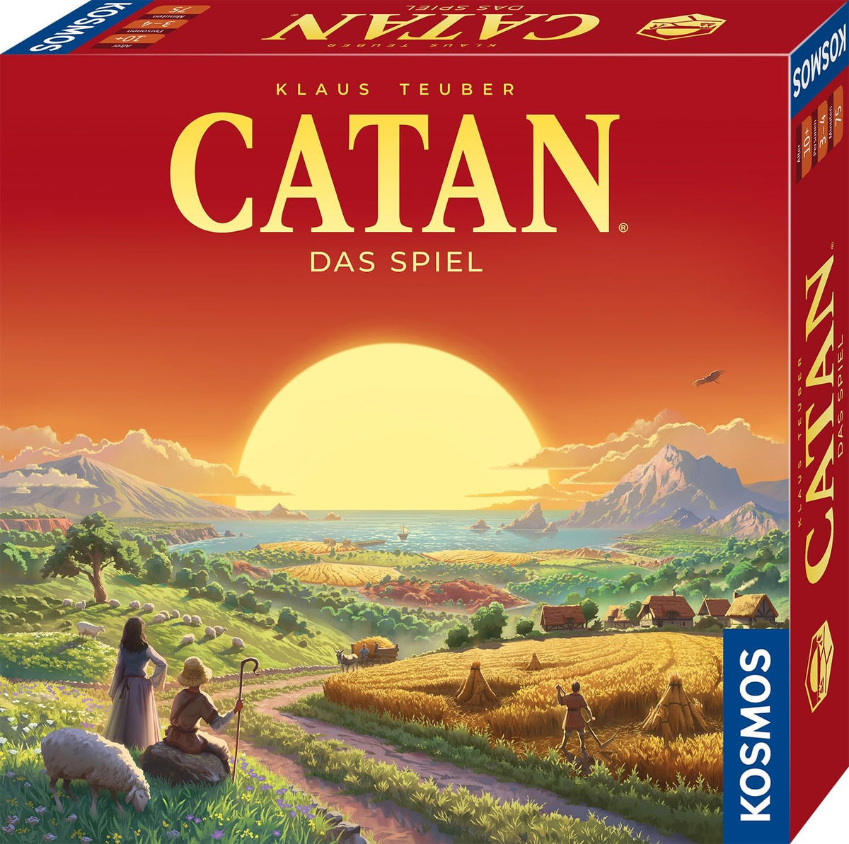 KOSMOS 684655 Catan - Le jeu, les colons de Catane, jeu de stratégie pour 3-4 joueurs à partir de 10 ans, jeu de société classique, jeu familial, jeu de fête