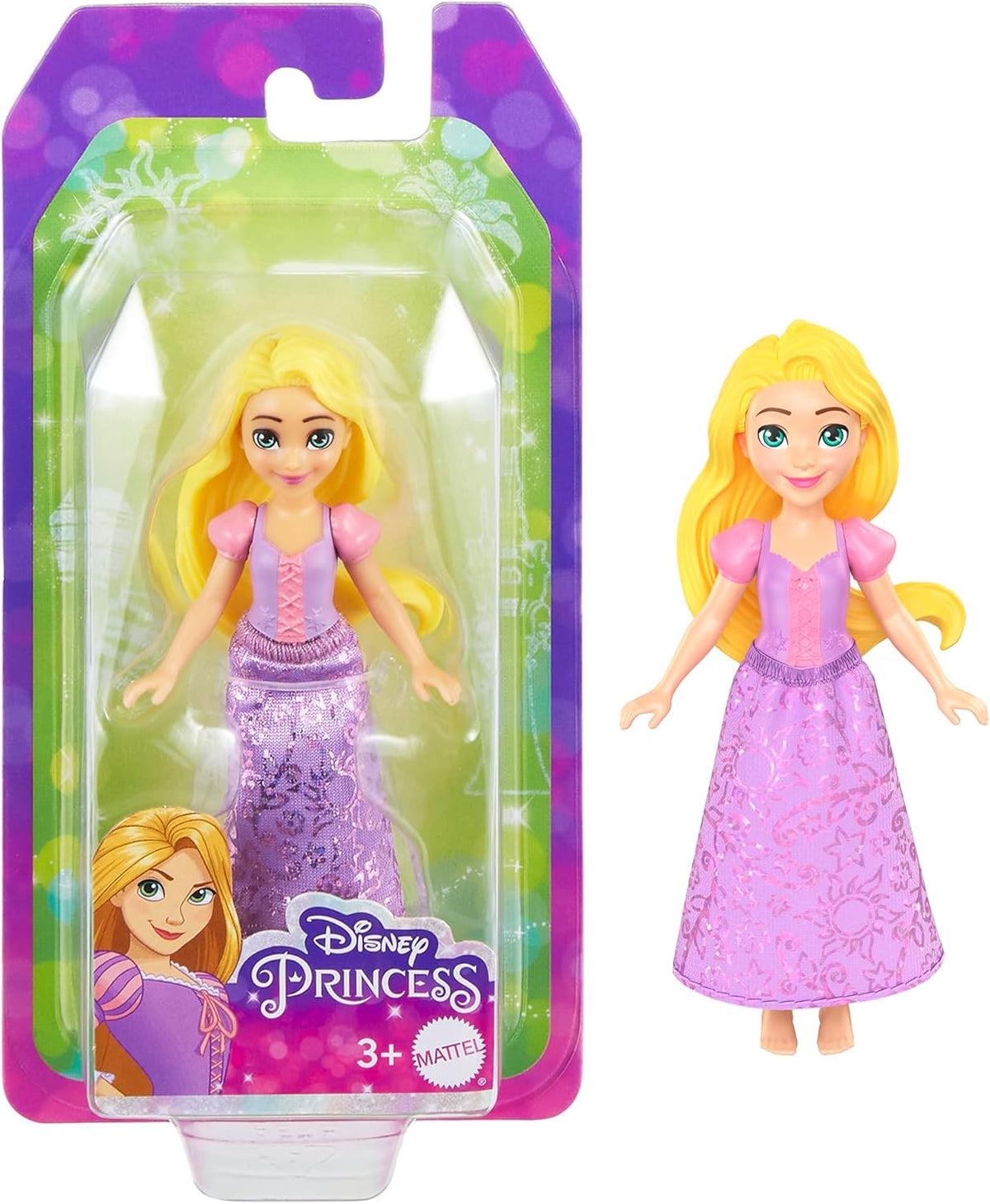 Princesses Disney - HLW70 - Poupée Articulée 9 cm - Raiponce - Personnage