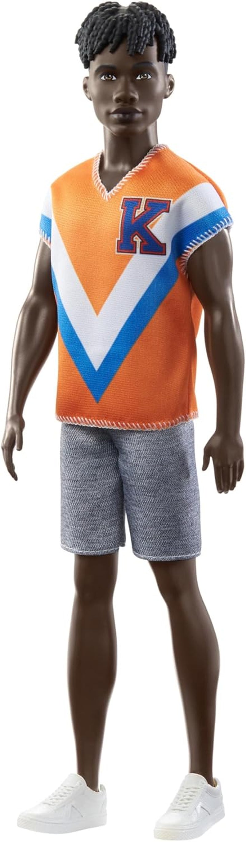 Poupée Barbie Ken Fashionistas - T-shirt imprimé cactus et palmiers, short et baskets blancs, parfait pour les aventures entre amis et se promener en ville, pour les enfants de 3 ans et plus, HJT10 Naty Shop Dolls 0