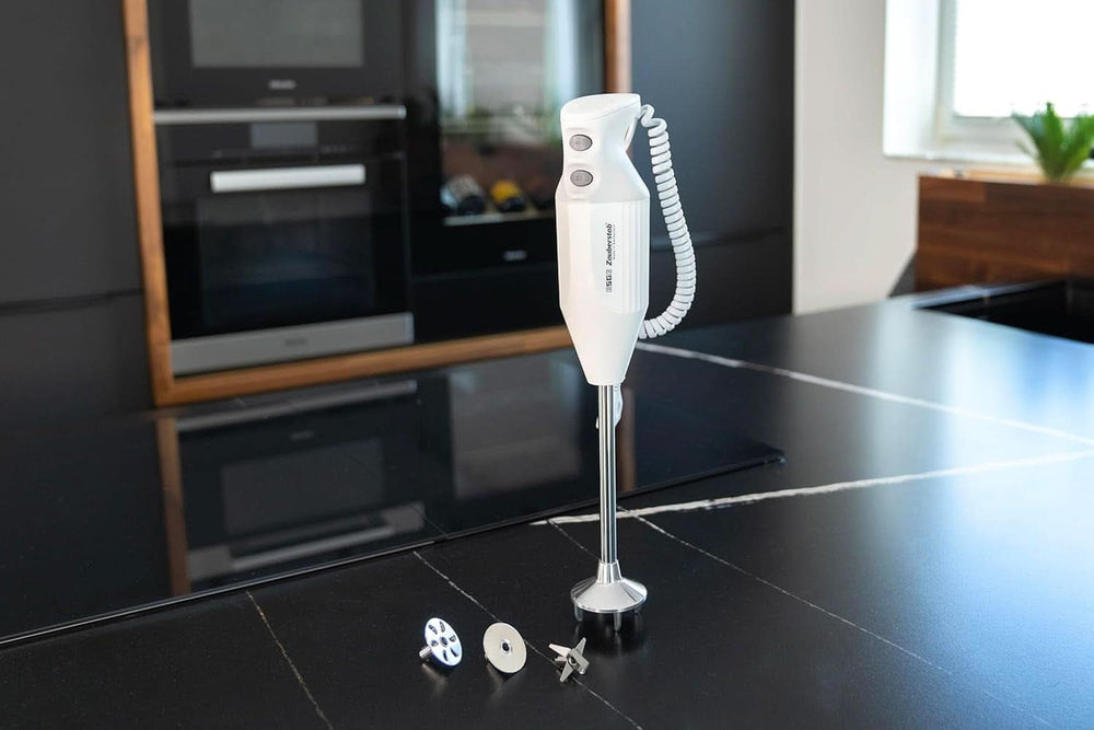 ESGE Zauberstab P 200 Profi, Stabmixer Weiß Inkl. Zubehör, Bis Zu 17 000 U/Min, 90860, Weiß/Grau Cuisine Naty Shop