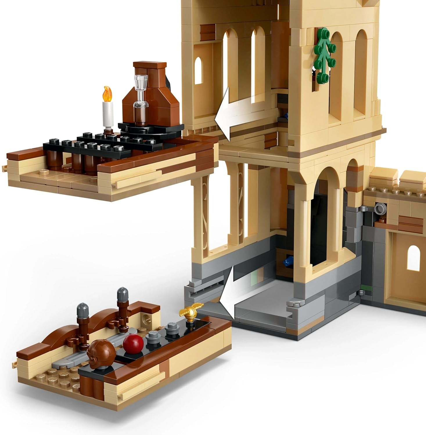 Château de Poudlard LEGO Harry Potter : Leçons de vol et aventure avec 6 figurines à collectionner, dont Draco Malfoy et le professeur McGonagall, jeu de rôle pour garçons et filles de 9 ans 76447 Jeux de construction Besuche den LEGO-Store
