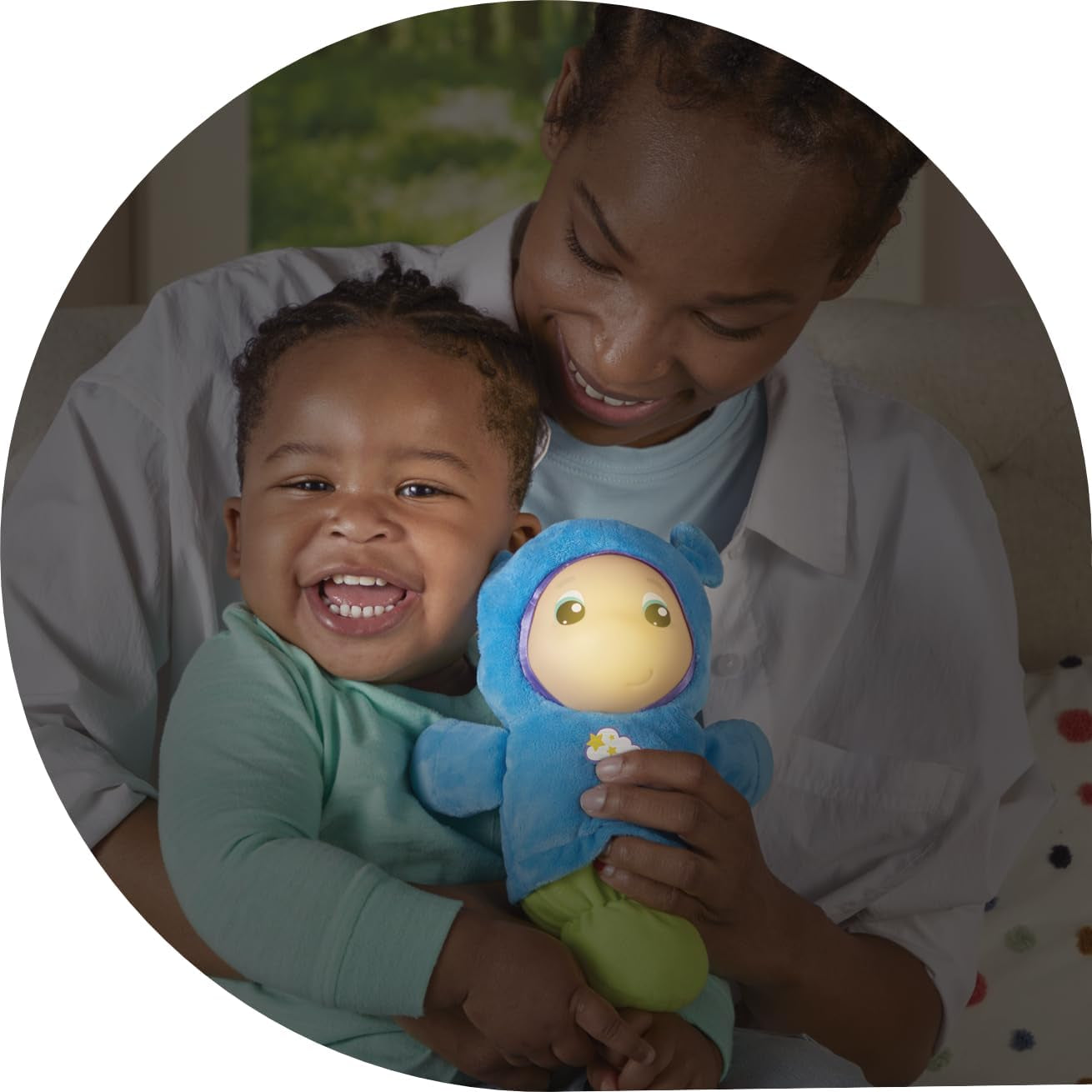 Sommeil en peluche bleu clair Playskool adapté aux bébés à partir de 0 mois. Jouets Bebe Naty Shop