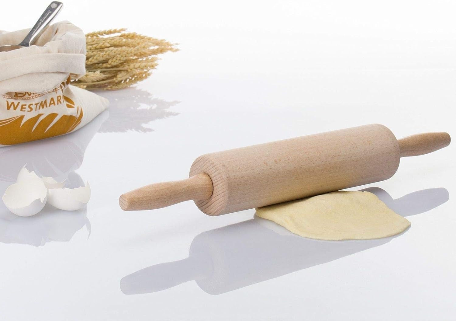 Rouleau à pâtisserie Westmark, en bois de hêtre, longueur : 46 cm, Wood, Woody, marron clair, 30012270