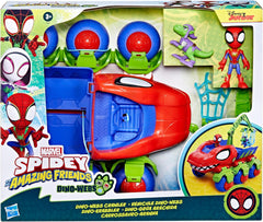 Marvel Spidey et ses super amis Dino Crawler Superhero Playset avec figurines Spidey et Dino et jouet de transport pour 3 ans et plus Figurines d'action Naty Shop