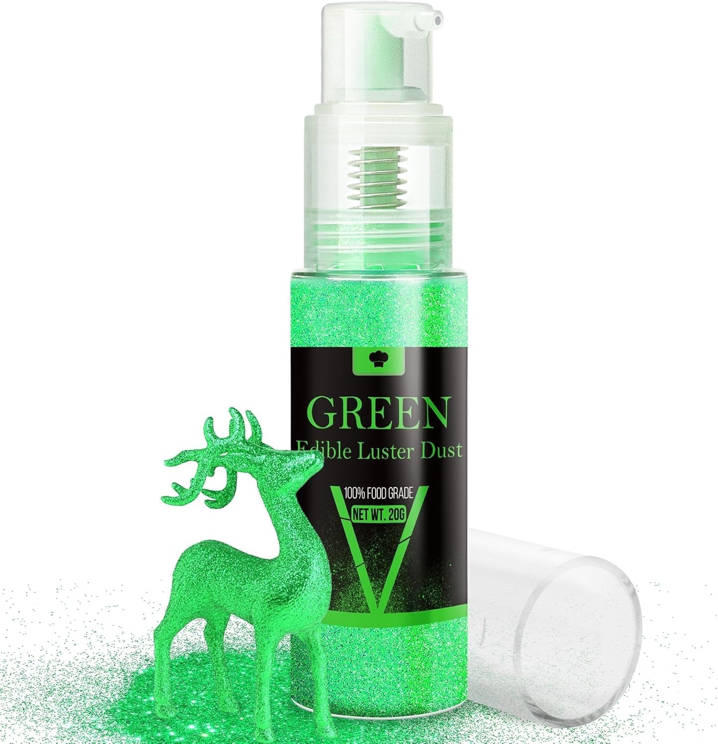Ensemble de spray à paillettes comestibles – 20 g de poussière de paillettes irisées pour boissons, champagne, gâteaux – Colorant alimentaire métallique comestible pour cocktails, vin, liqueur, pâtisserie, gâteaux